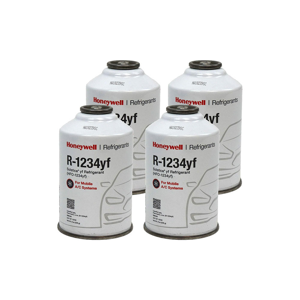 R-1234YF Refrigerant 8 Oz (4 Cans)
