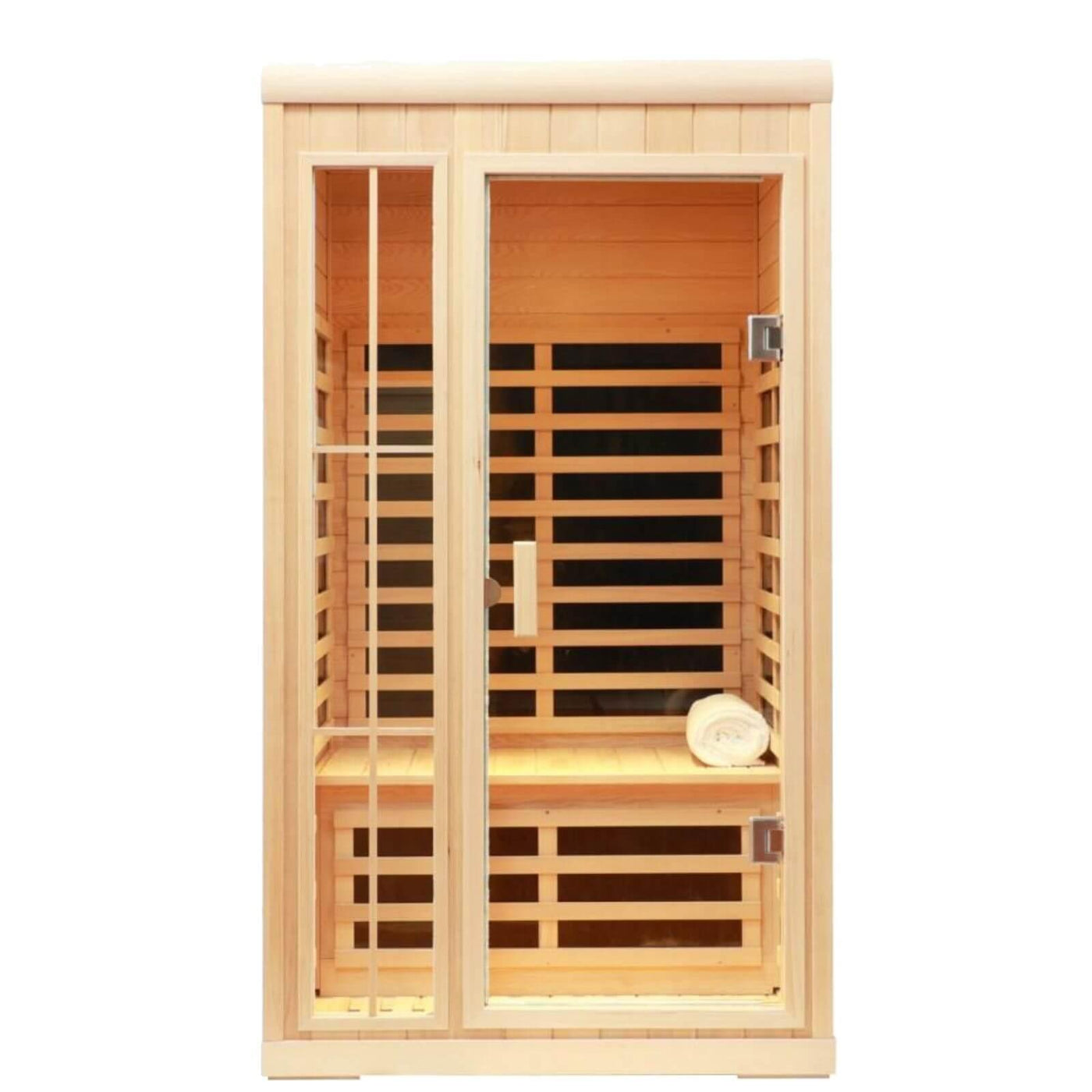 Ample-901PH 1-2 Person Infrared Sauna | Plus Size + App Remote