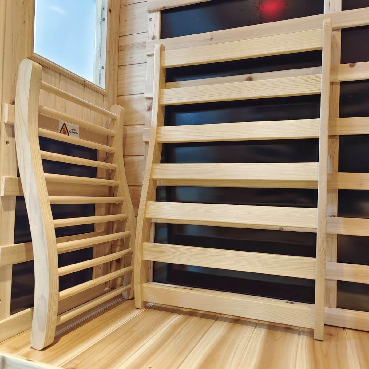 Ergonomic Sauna Backrest