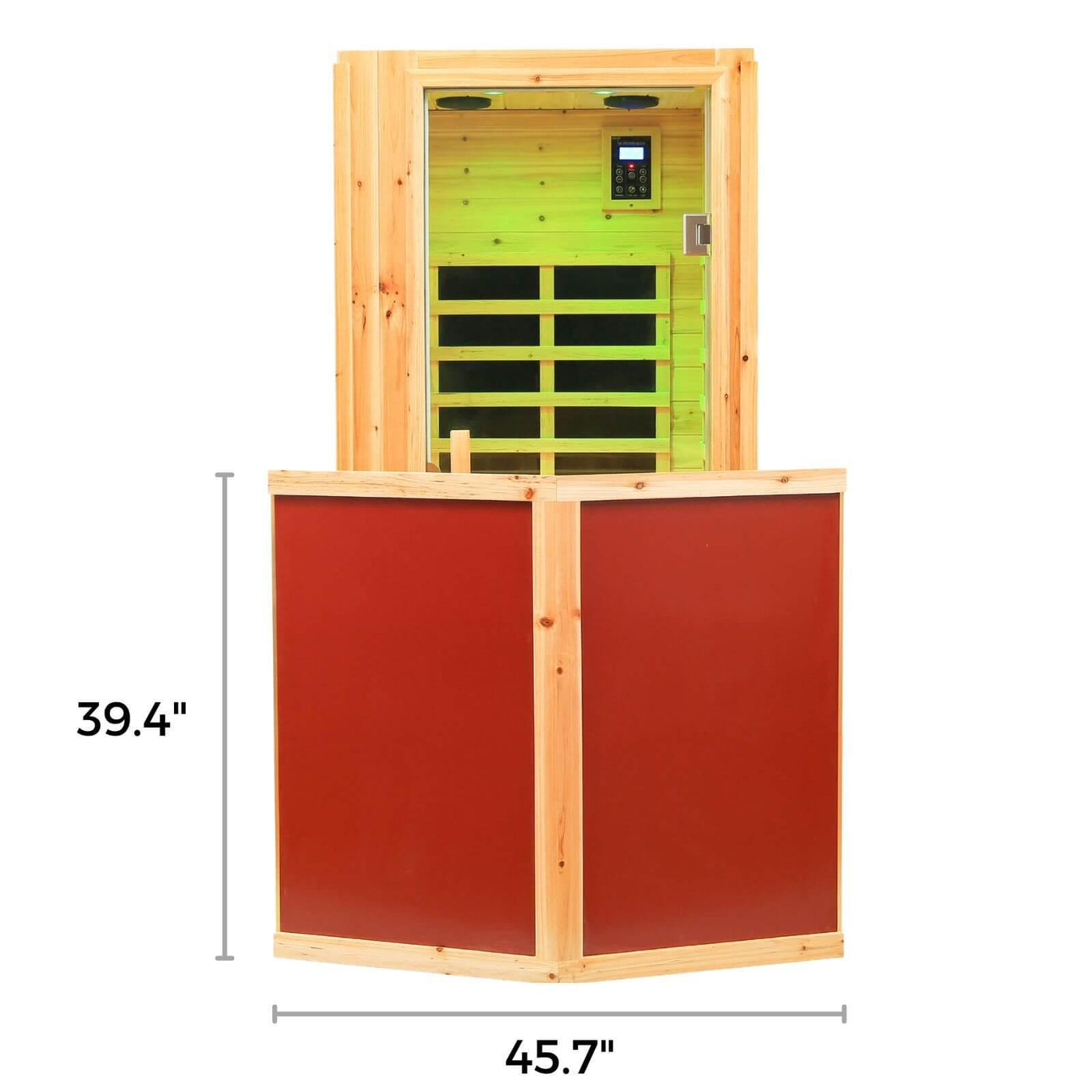 Garner-901VS 1 Person Outdoor Infrared Sauna | Fir Model Clearance Sale