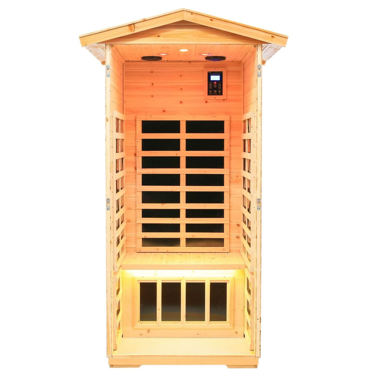 Garner-901VS 1 Person Outdoor Infrared Sauna | Fir Model Clearance Sale