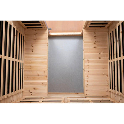 Garner-904VS 4 Person Outdoor Infrared Sauna | Clearance Sale