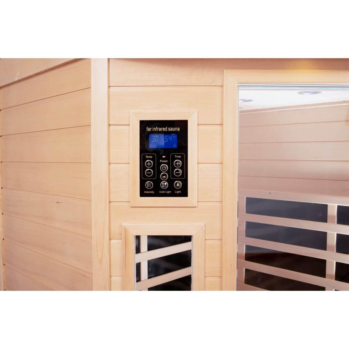 Maxwell-907BH Corner 2 Person Ultra-Low EMF Infrared Sauna | Clearance Sale