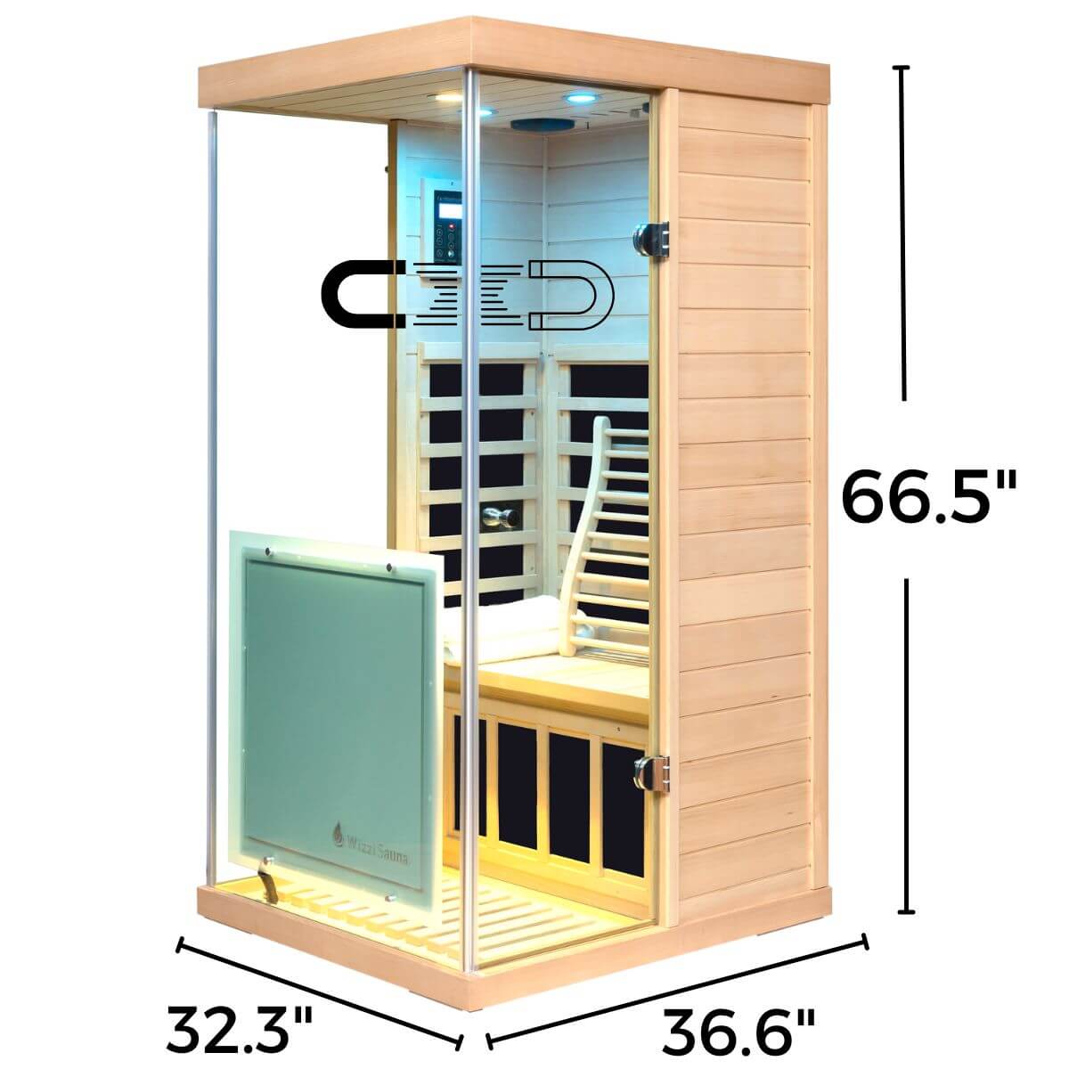 Maxwell-909XH/R 1 Person Ultra-Low EMF Infrared Sauna | New Arrival Sale