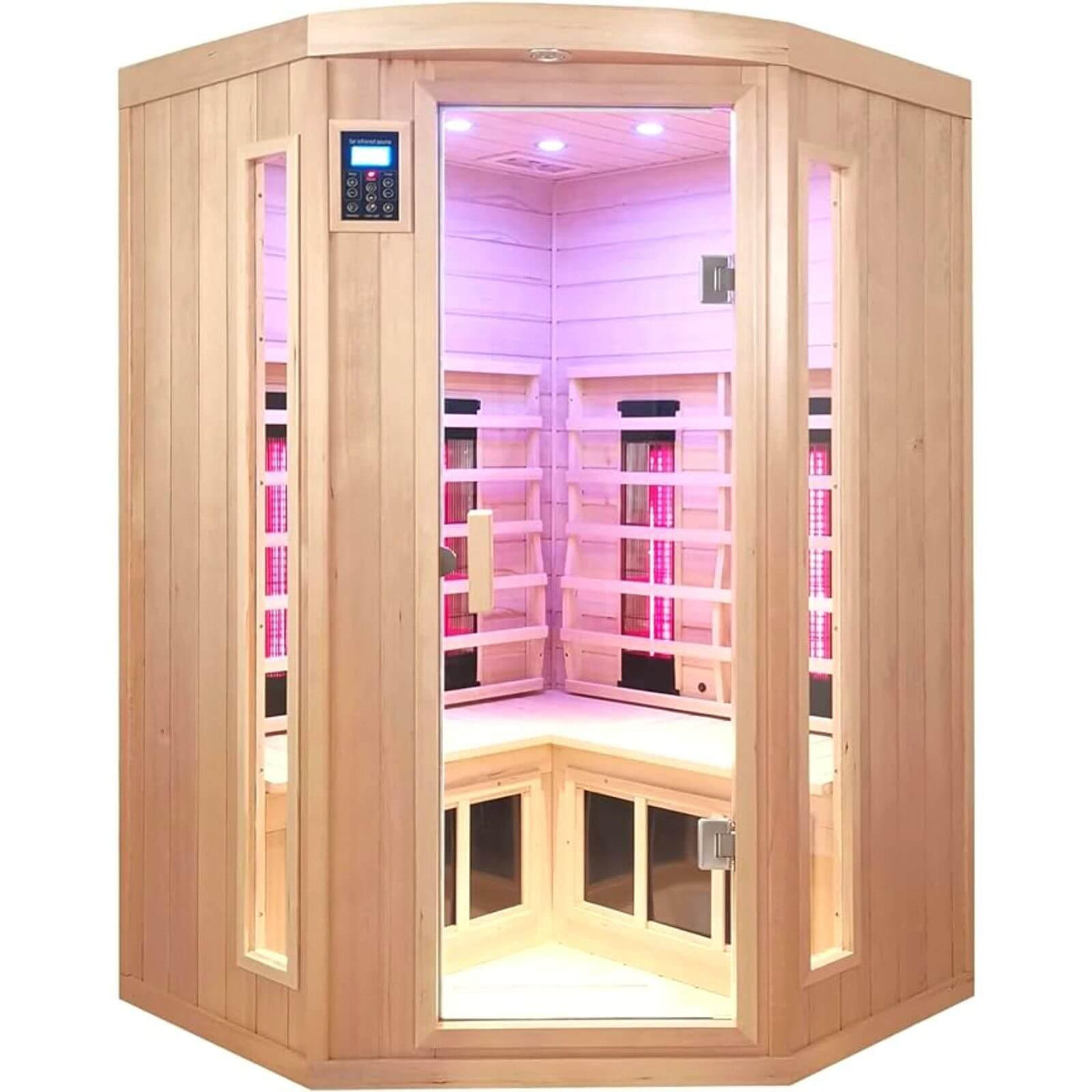 Mix-907BLH 2 Person Corner High Temp Infrared Sauna | Standard Model Clearance Sale