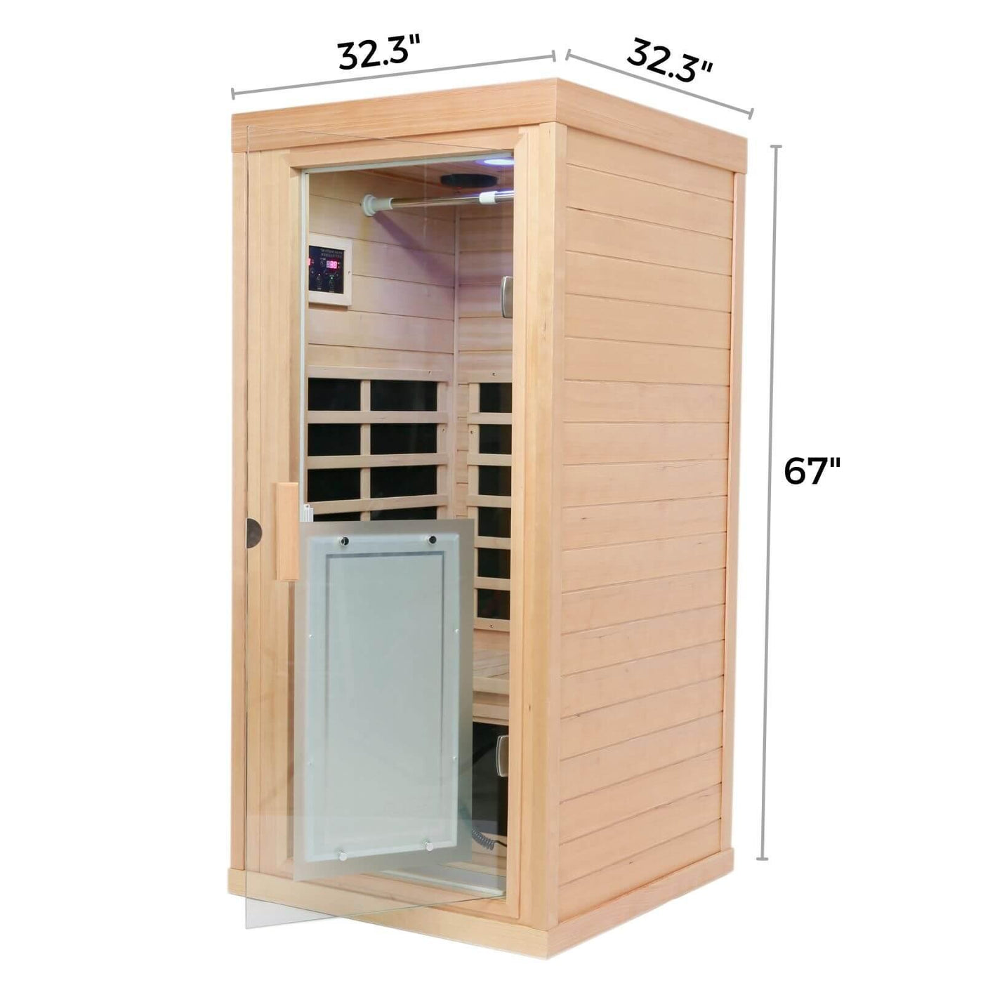 Purity-906MH 1 Person Infrared Sauna | Hemlock Or Red Cedar