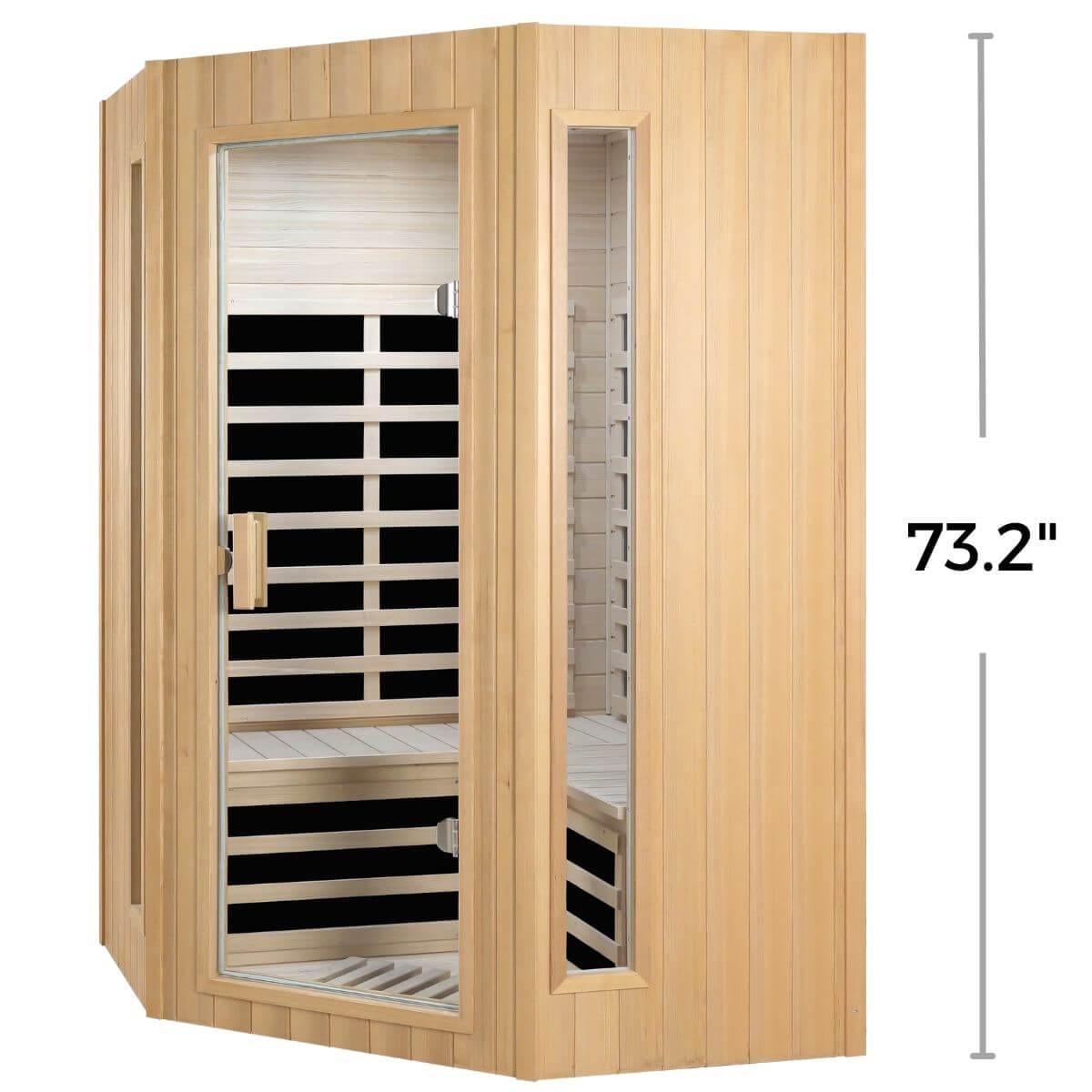 Purity-907GHC Corner 2 Person Infrared Sauna