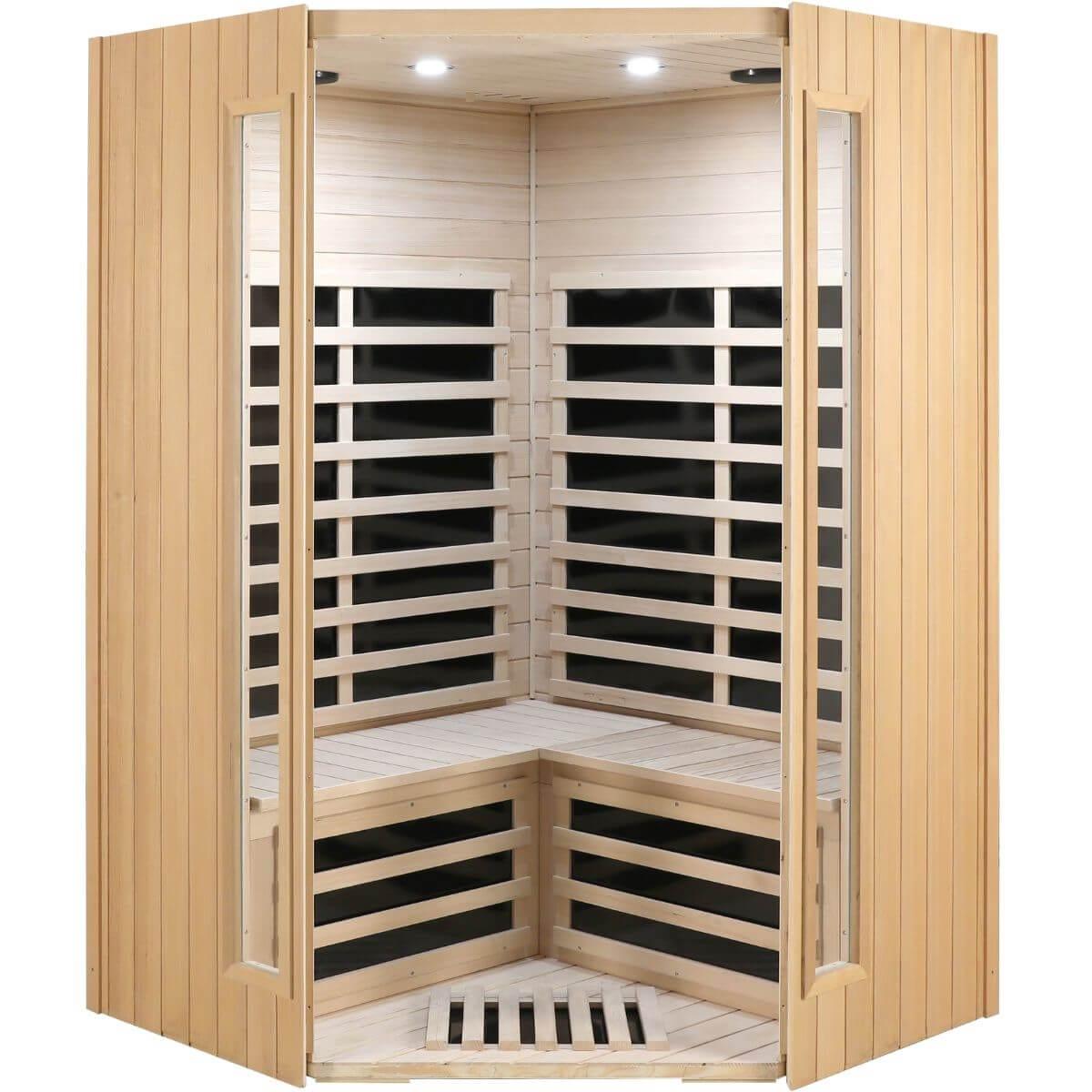 Purity-907GHC Corner 2 Person Infrared Sauna