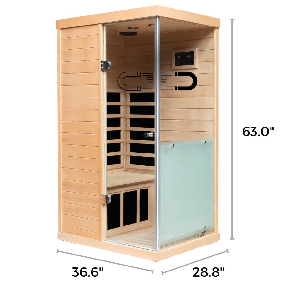 Purity-909SH 1 Person Side Door Infrared Sauna | Clearance Sale