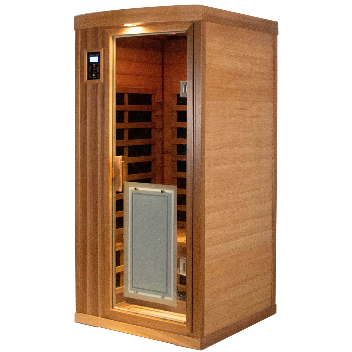 Sublime-901BR 1 Person Infrared Sauna in Red Cedar | Ultra-Low EMF Upgraded