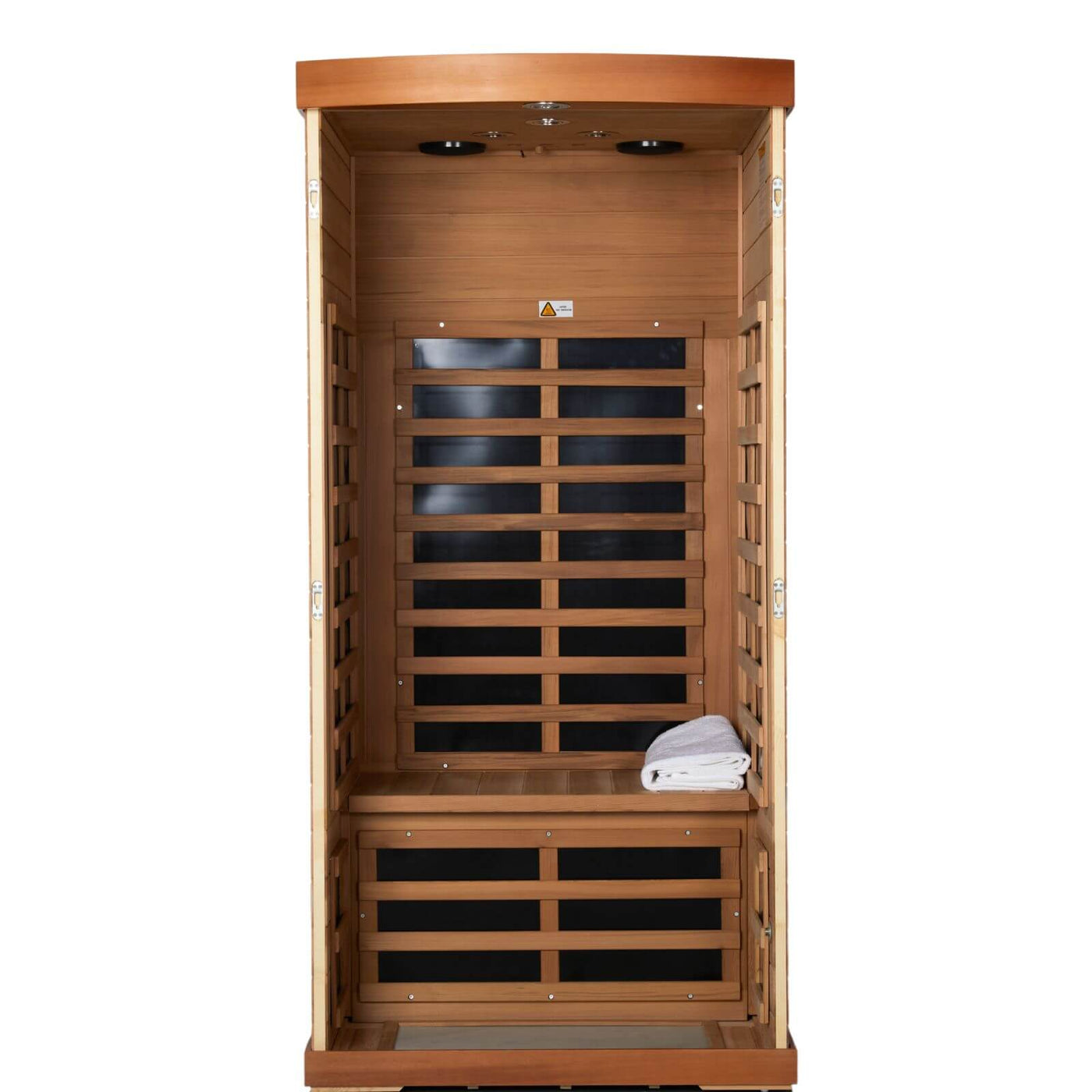 Sublime-901BR 1 Person Infrared Sauna in Red Cedar | Ultra-Low EMF Upgraded