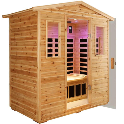 Versa-903VS 3 Person Outdoor Full Spectrum Infrared Sauna Reclining | Value Sale