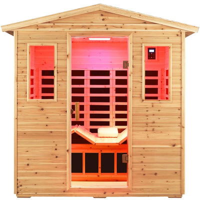 Versa-903VS 3 Person Outdoor Full Spectrum Infrared Sauna Reclining | Value Sale