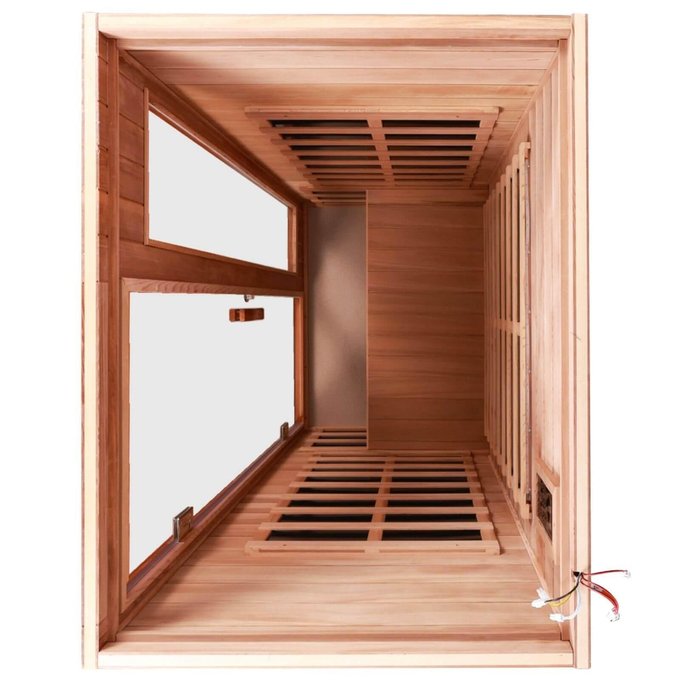 Wearwell-902VR 2 Person Outdoor Ultra-Low EMF Infrared Sauna in Red Cedar | Nature's Art, Noble Enjoyment | Value Sale